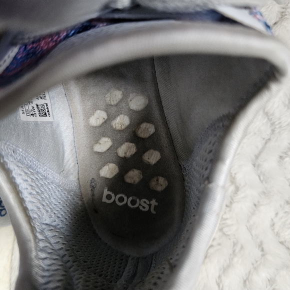 Adidas Blue Pink Marble Art Sneakers - Picture 10 of 12